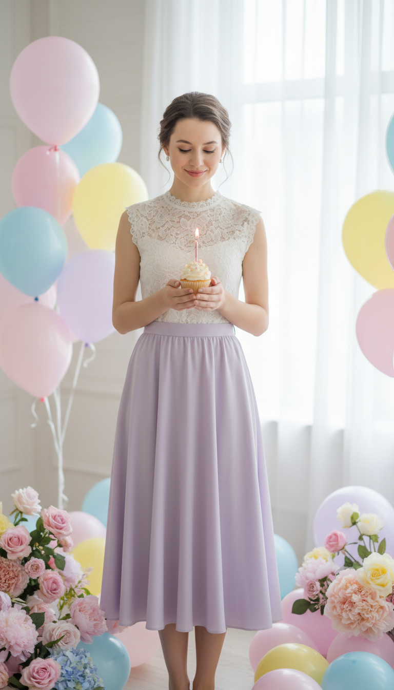 Pretty in Pastels Skirt Set