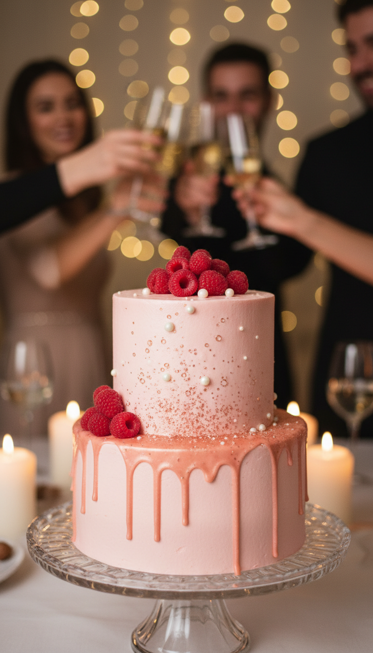 Sparkling Rosé Cake