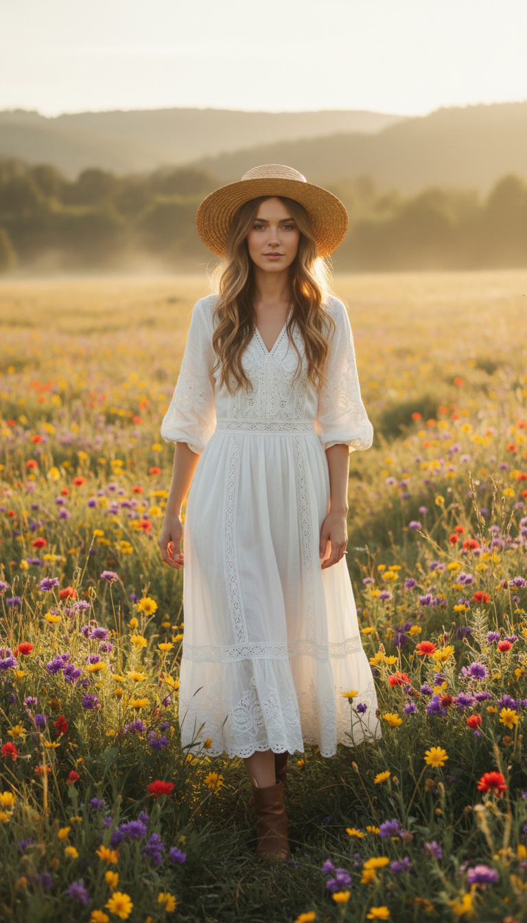 Free-Spirited Bohemian Beauty