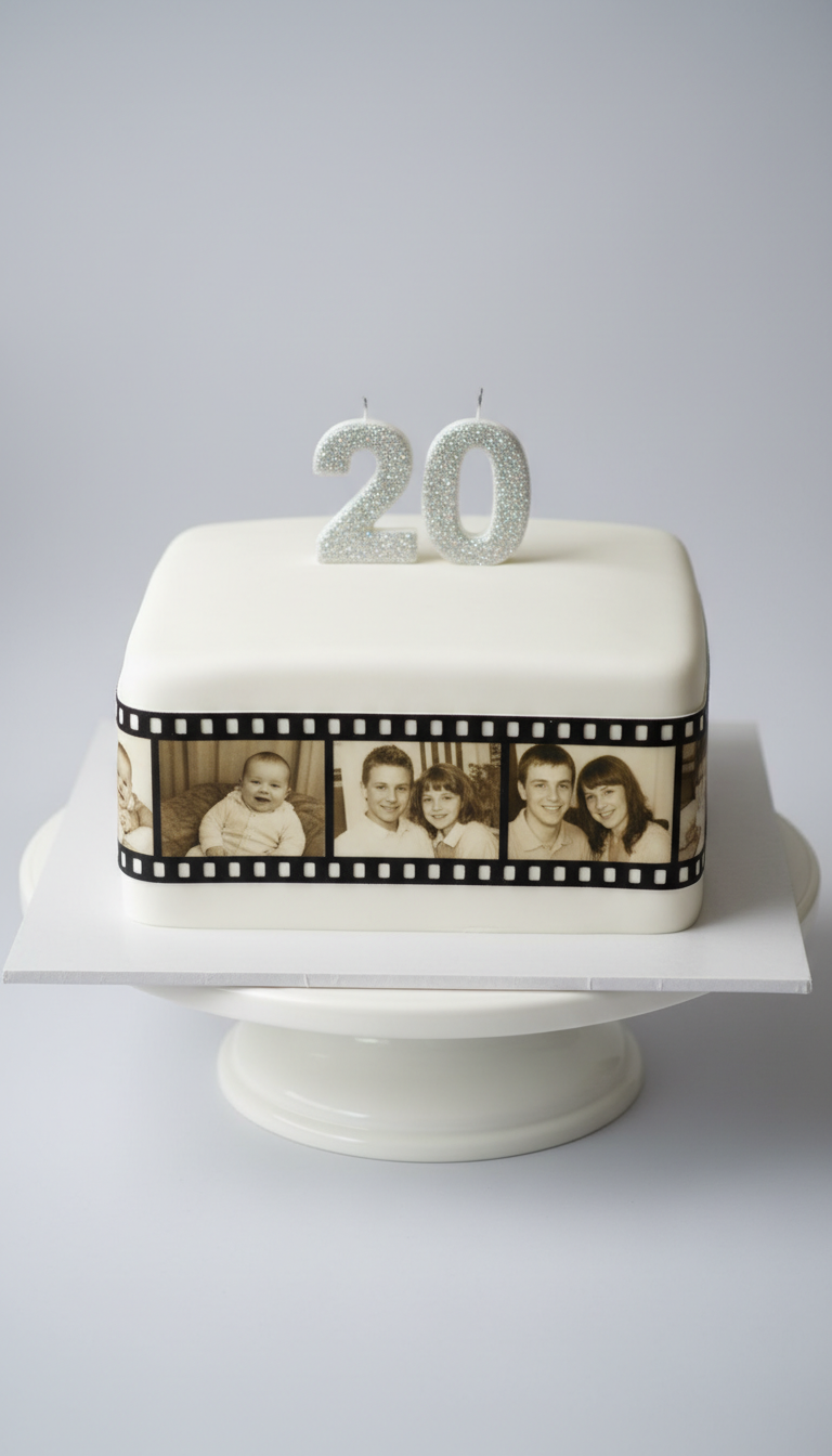 Memory Lane Photo Reel Cake