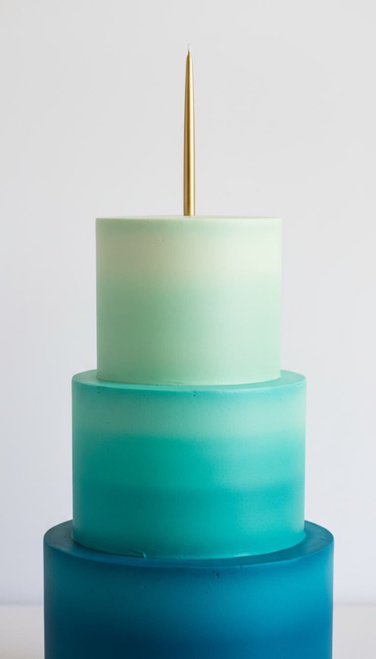 Elegant Ombre Gradient Cake