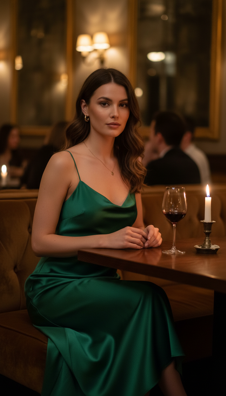 Elegant Satin Slip Dress