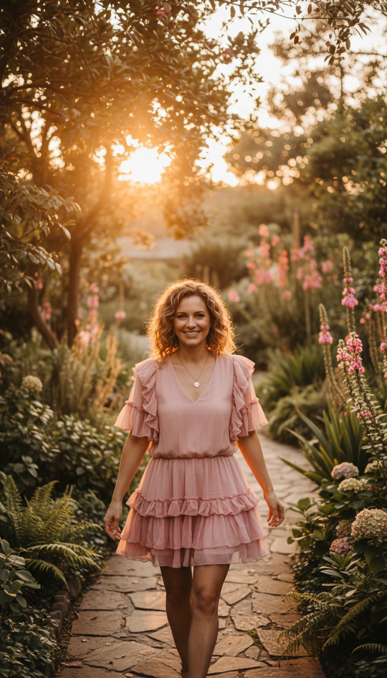 Romantic Ruffled Mini Dress