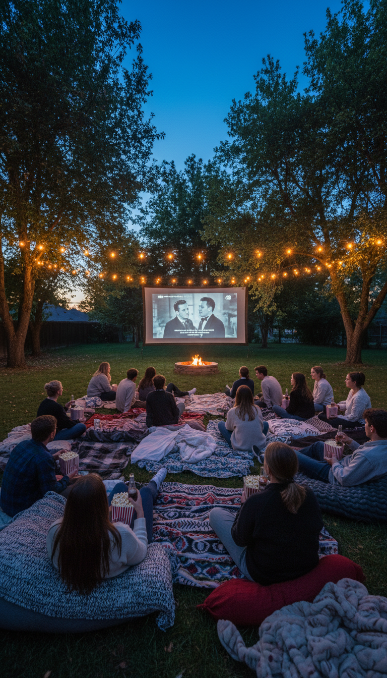 Outdoor Movie Night Under the Stars