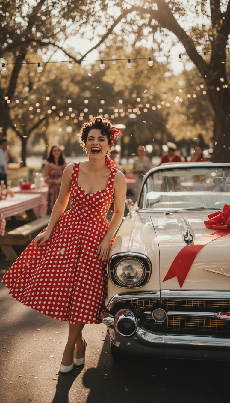 Vintage-Inspired Swing Dress