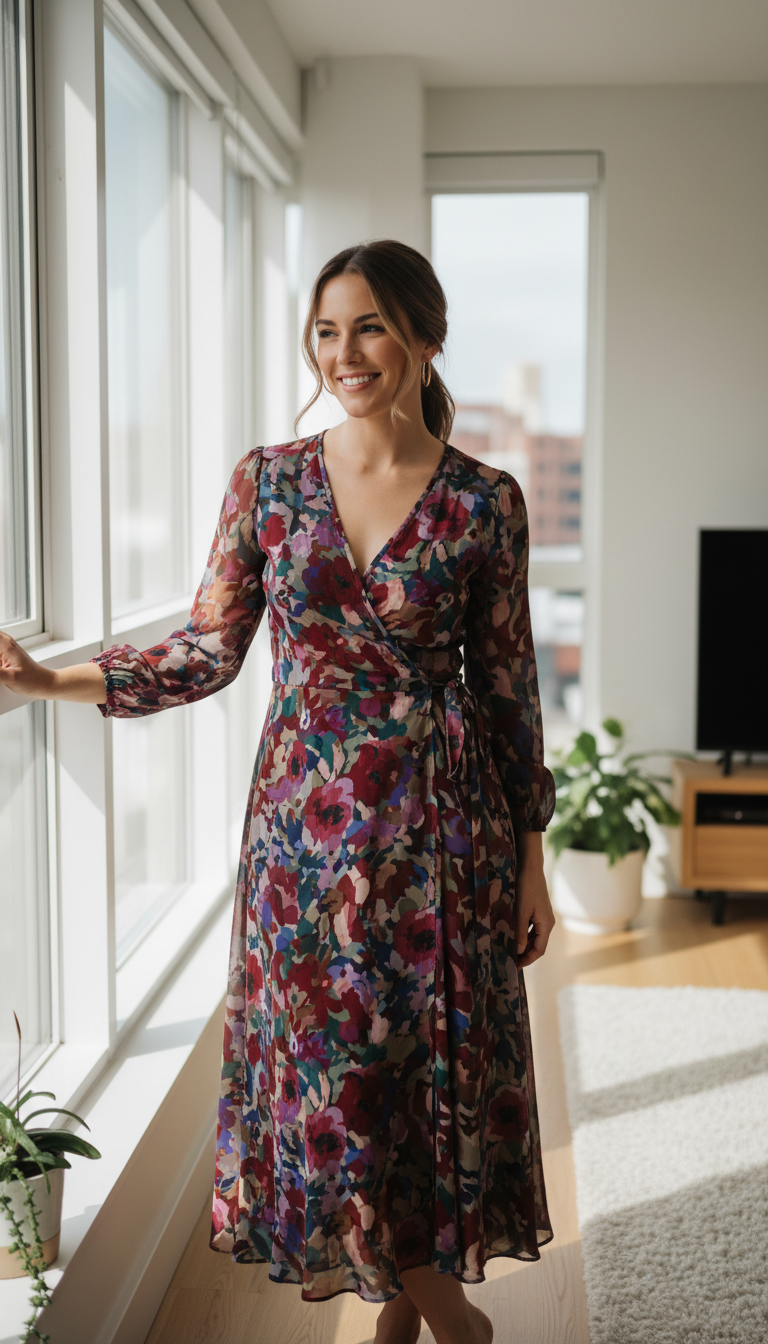 Universally Flattering Wrap Dress