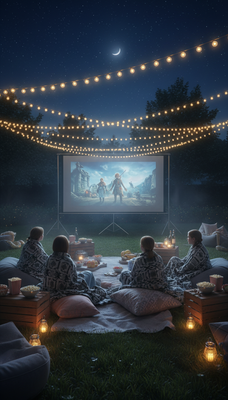 Outdoor Movie Night Under the Stars