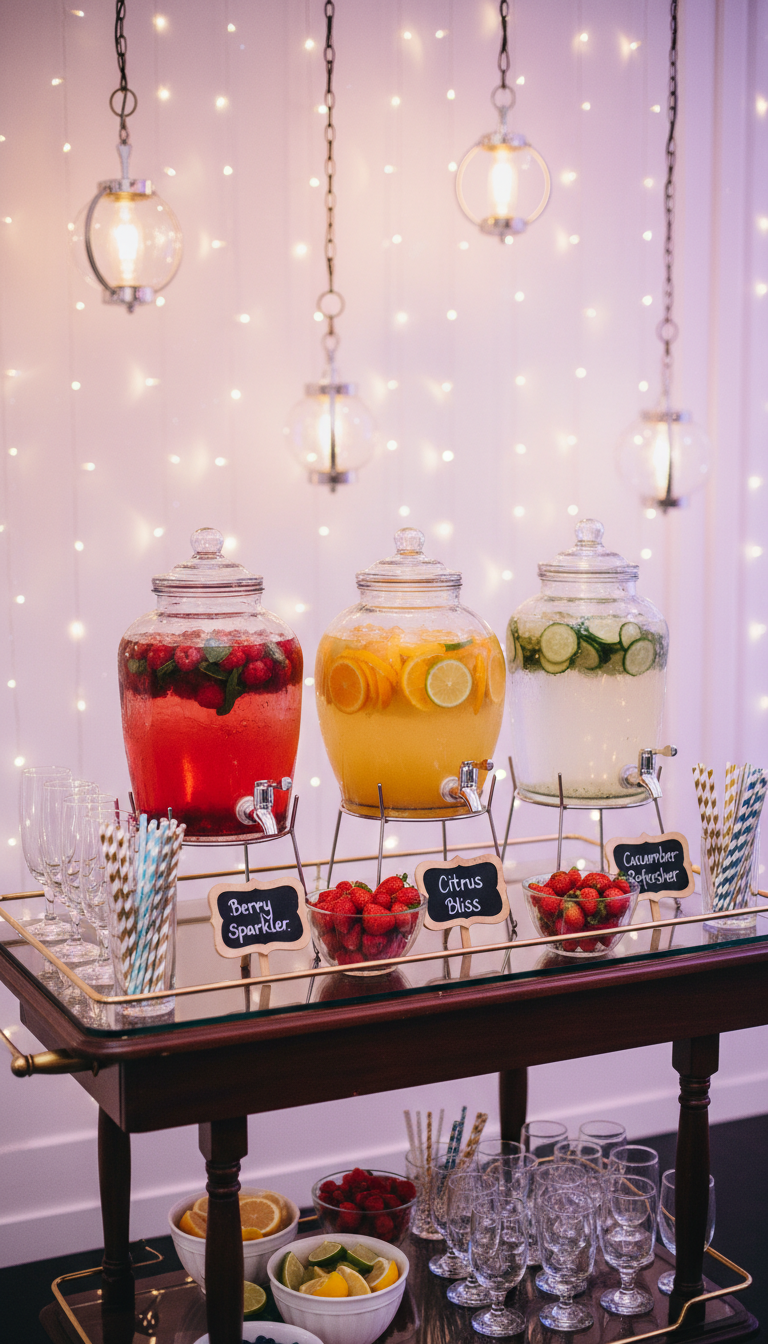 Sophisticated Drink Station (Non-Alcoholic/Mocktails)