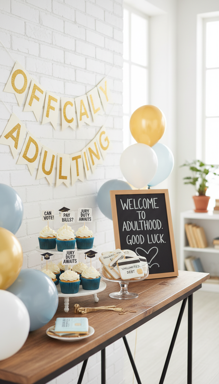 'Adulting' Themed Props & Decor