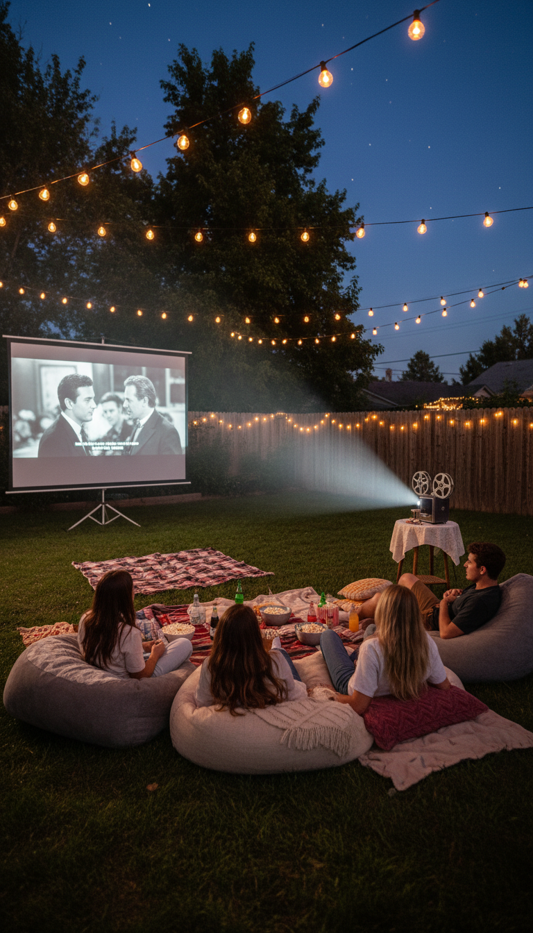 Outdoor Movie Night Under the Stars
