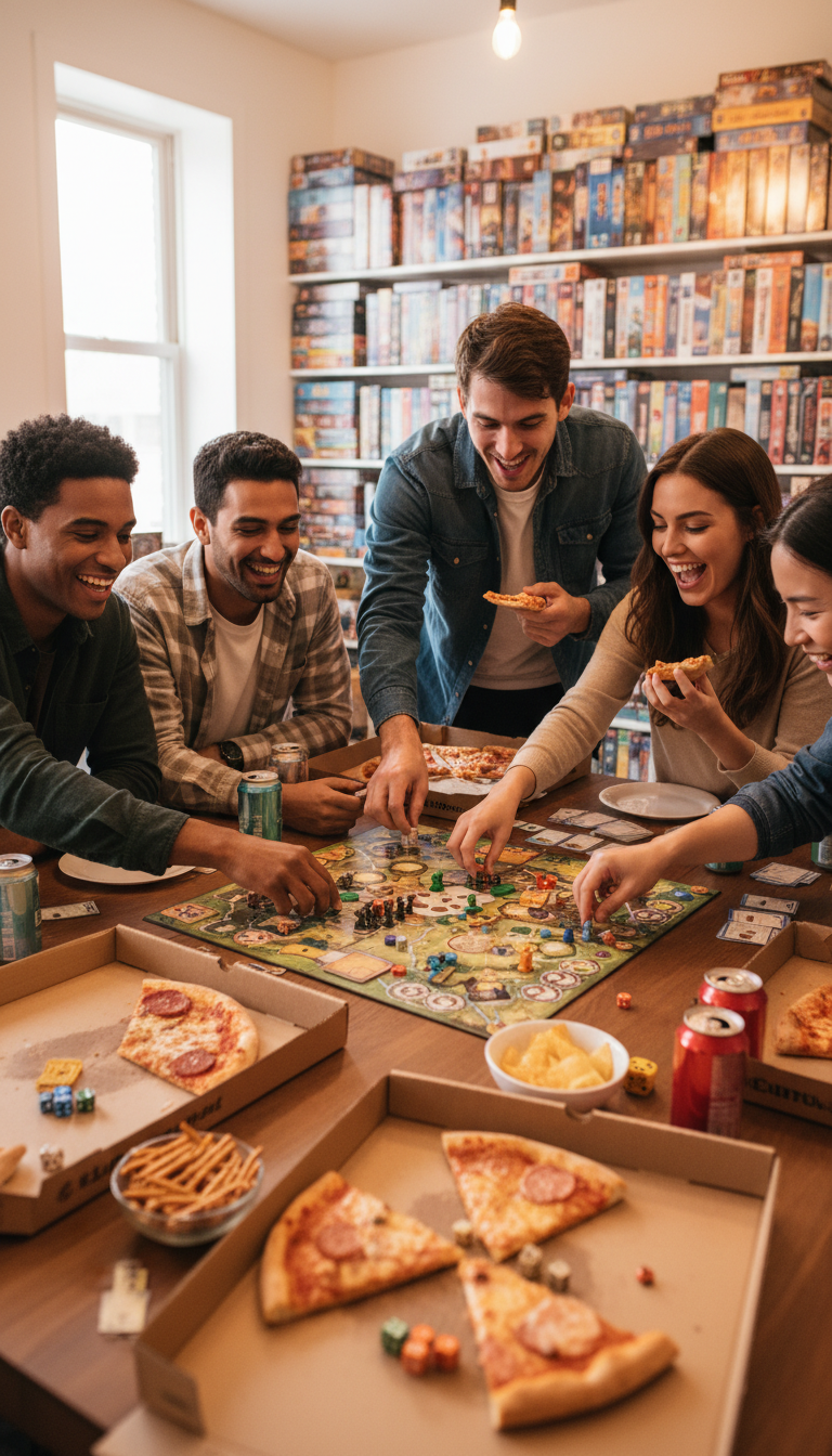 Board Game & Pizza Extravaganza