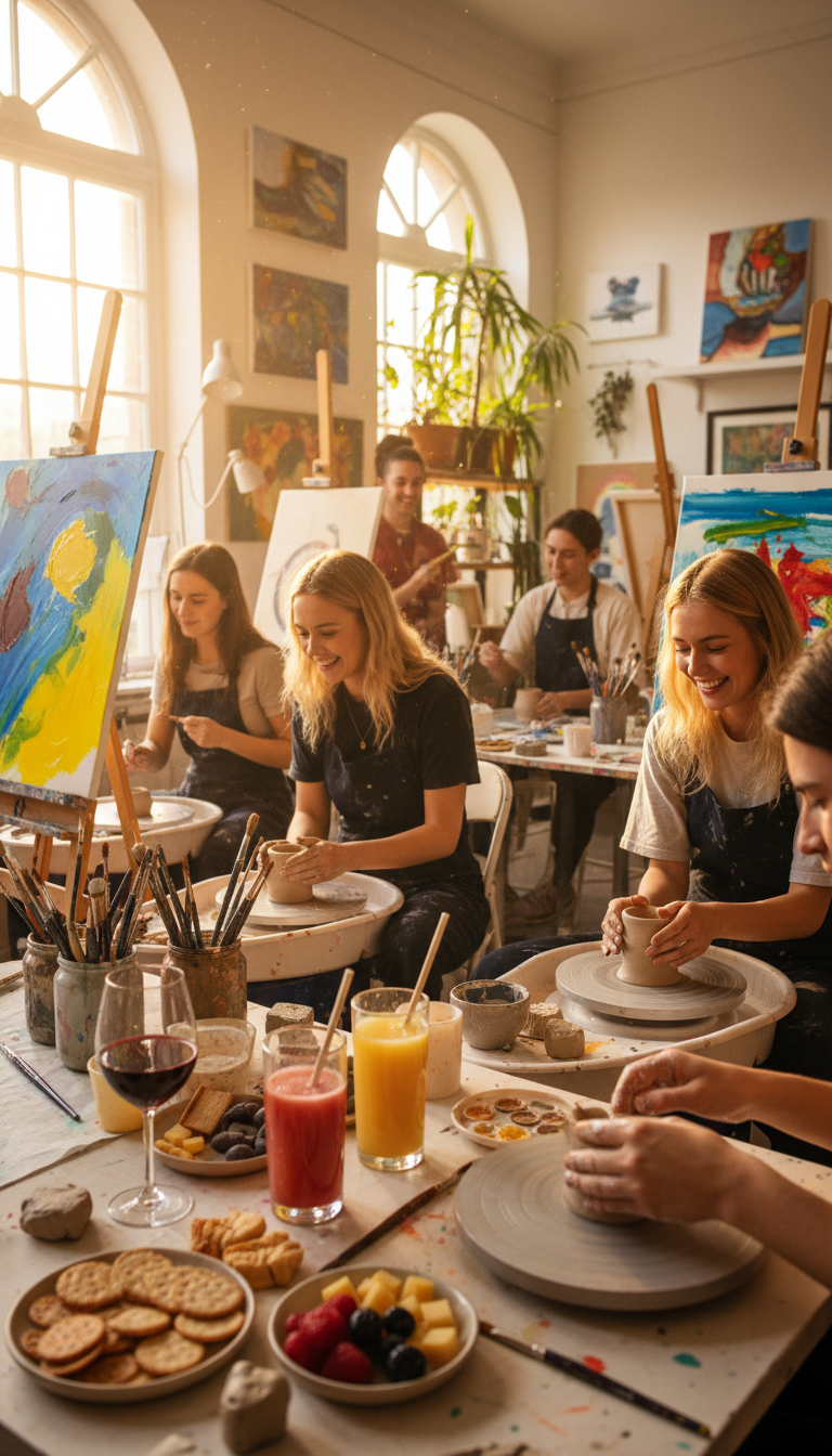 Creative Workshop & Wine/Juice Tasting