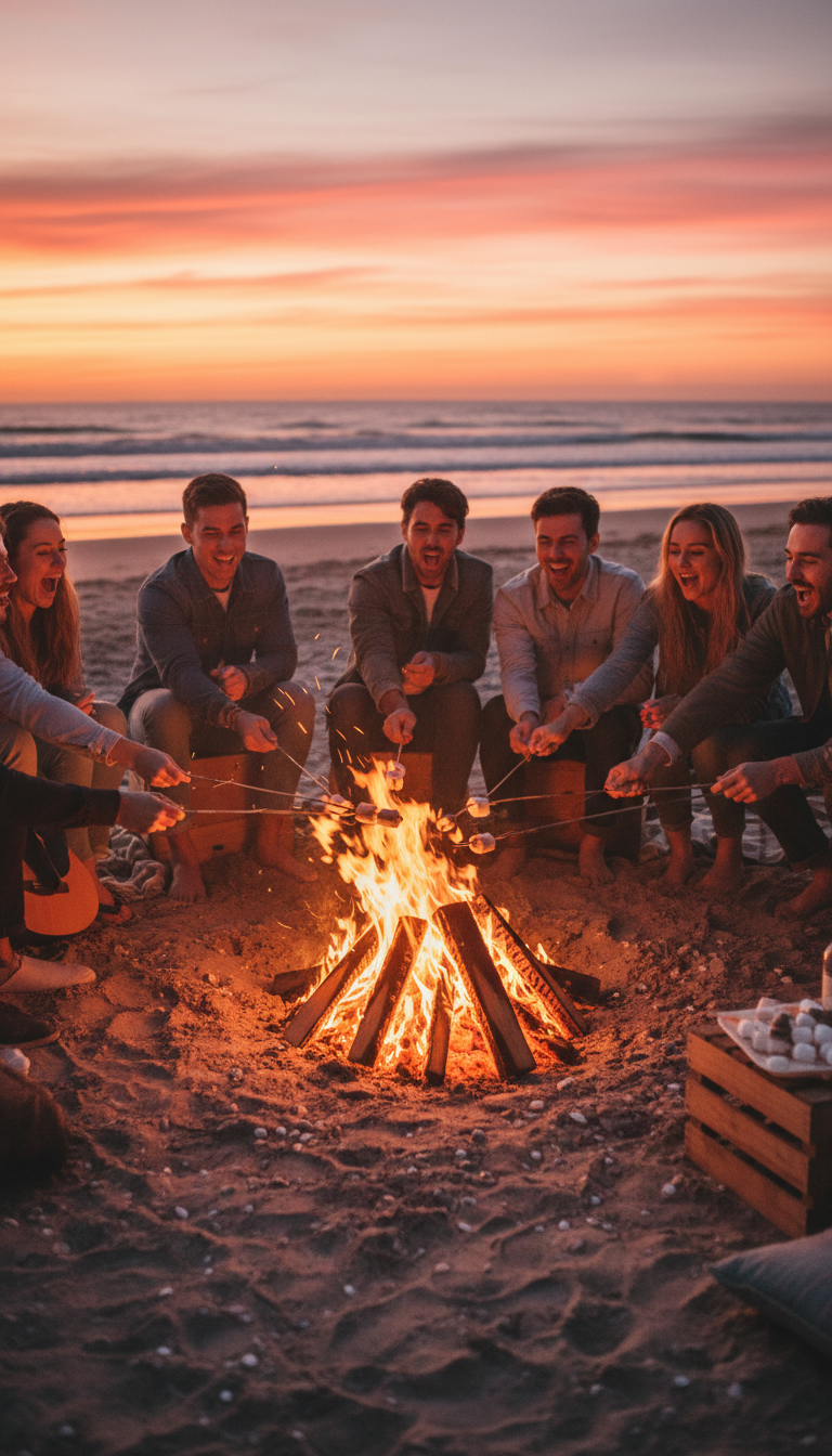 Beach Bonfire & S'mores Party