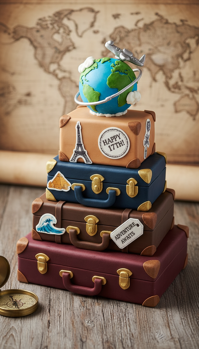 Travel Adventure Cake
