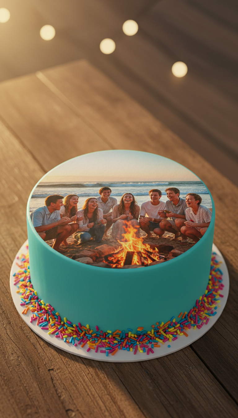 Personalized Photo Memory Cake