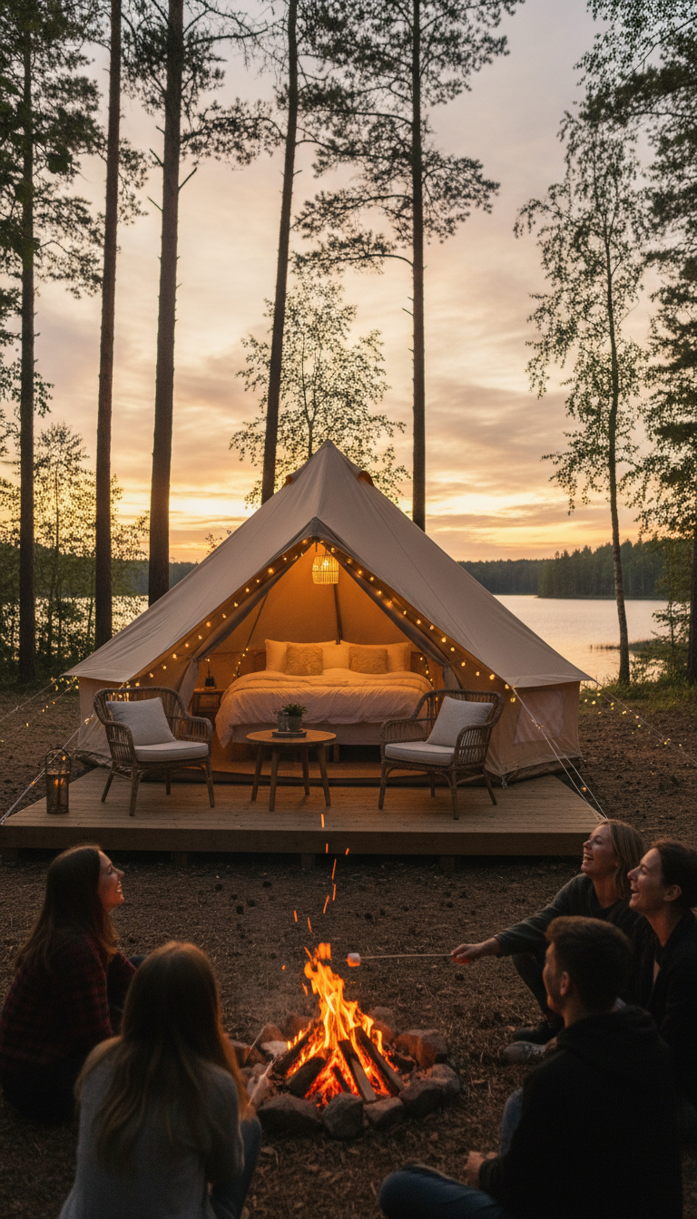 Nature's Embrace: Luxe Glamping Adventure