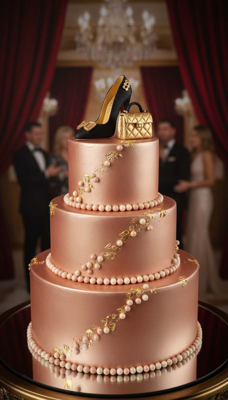 Glamour and Fashion Statement Cake