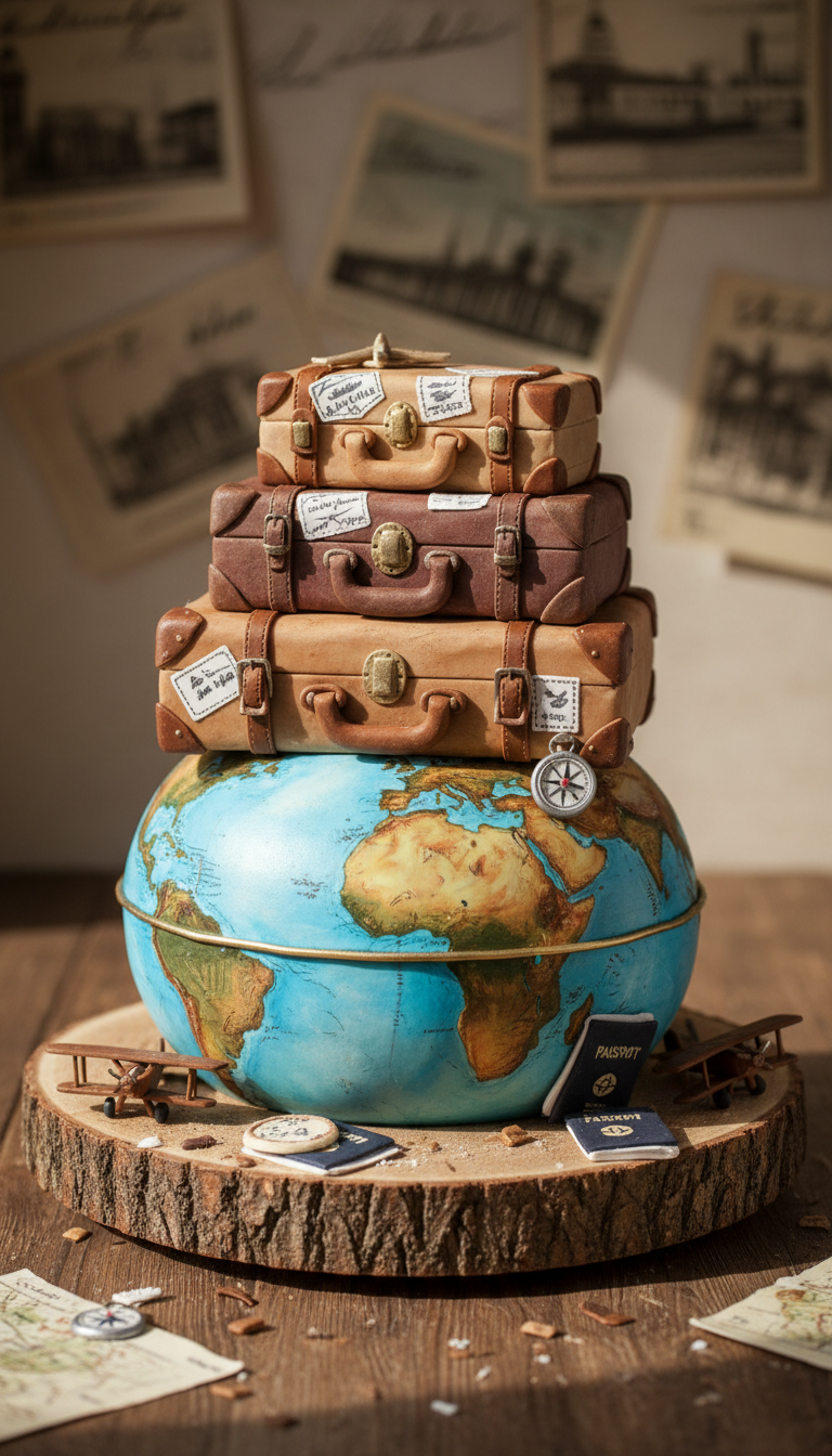 Wanderlust Adventure Cake