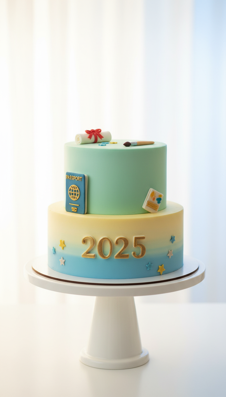 Future's So Bright Vision Board Cake