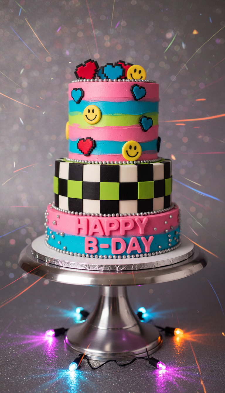 Retro / Y2K Vibe Cake
