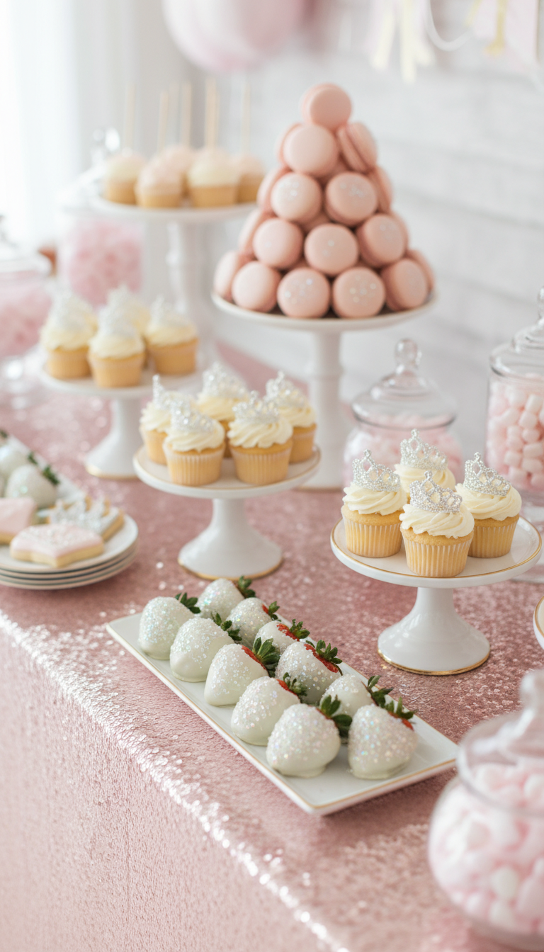 Sparkling Dessert Table Display
