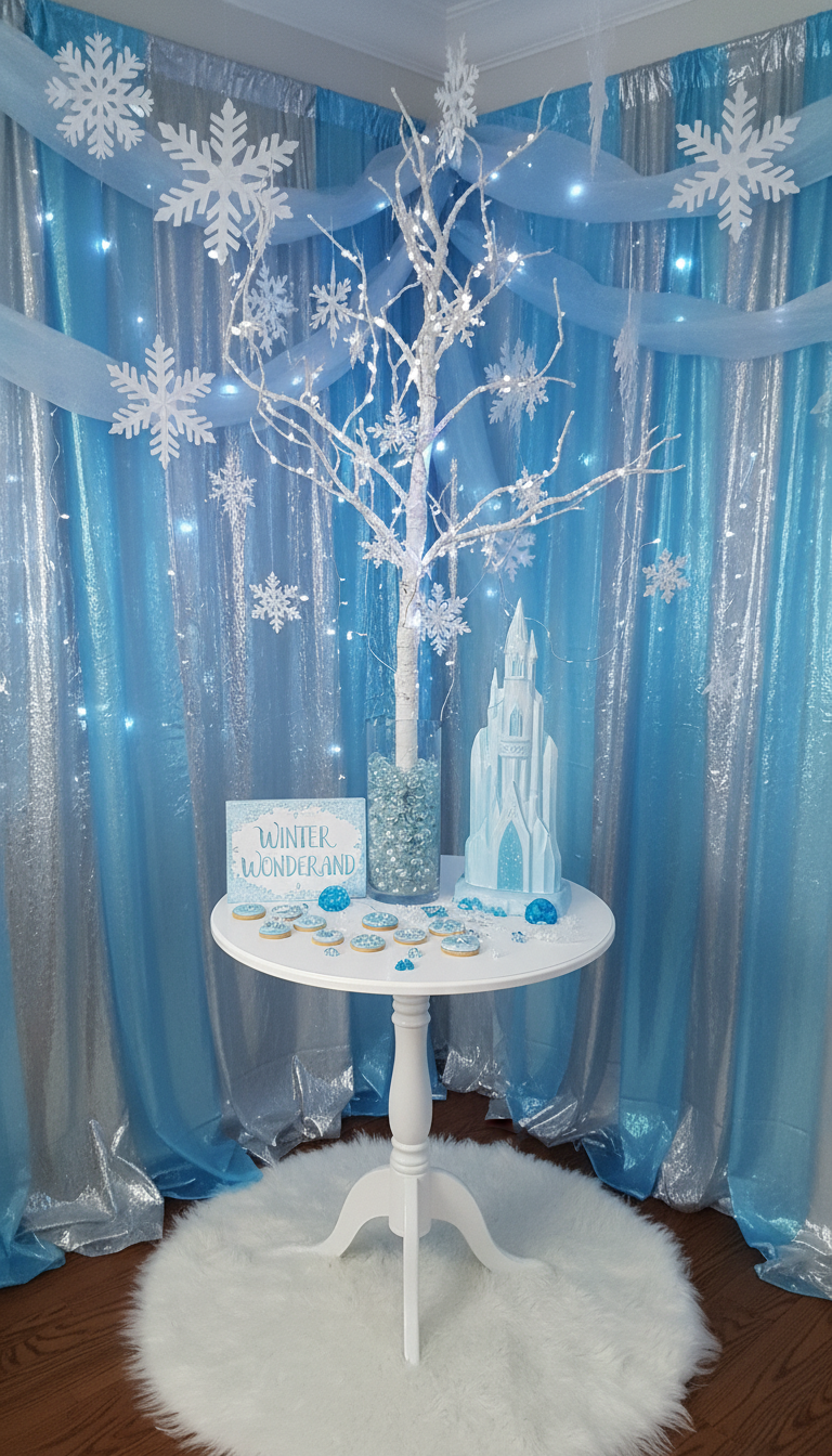 Frozen Winter Wonderland Corner