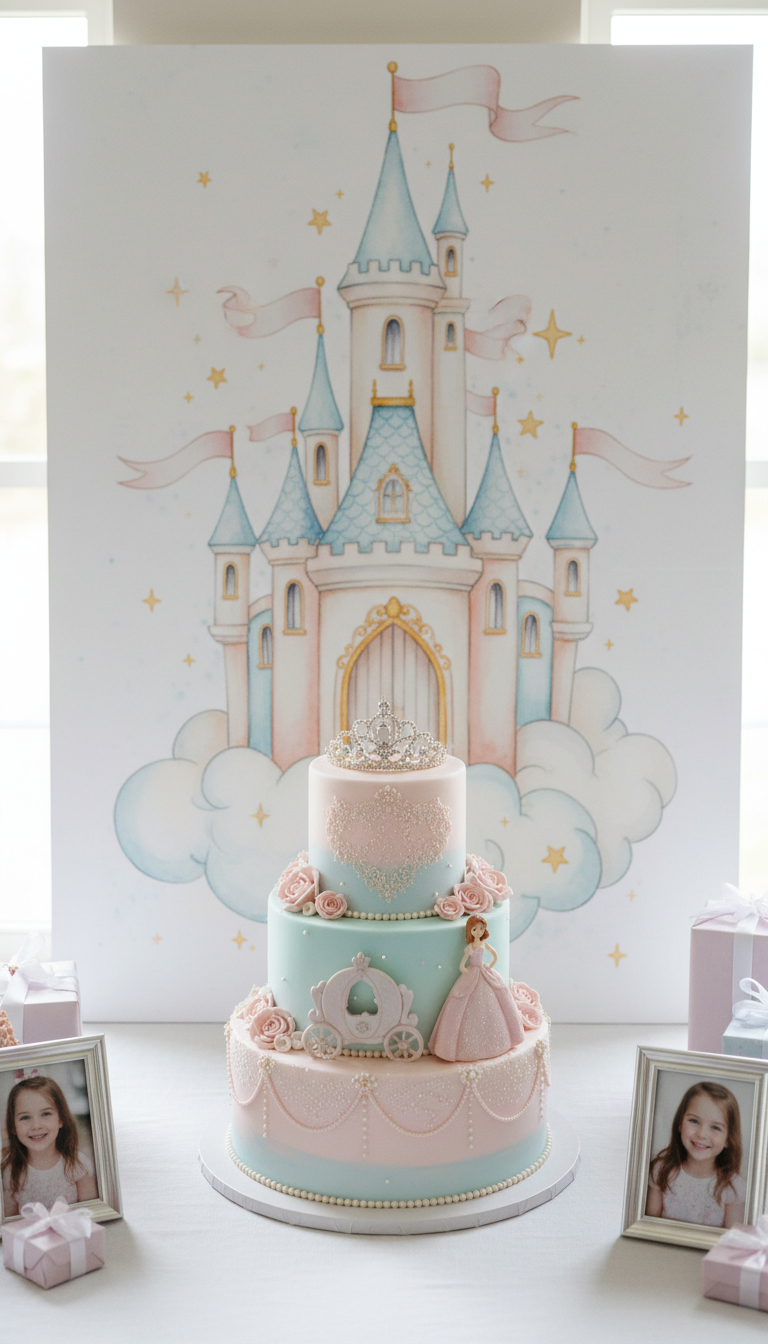 Majestic Castle Cake Backdrop