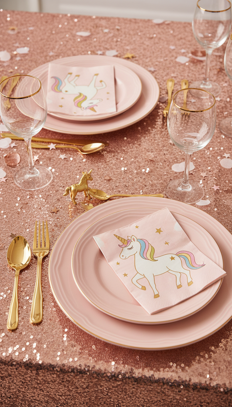 Sparkle Tablecloth & Settings