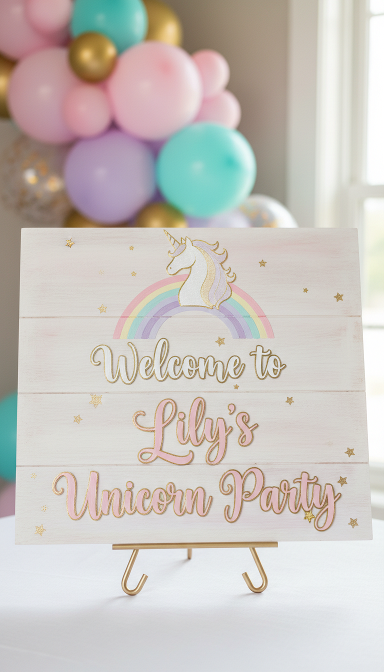 Personalized Unicorn Signage