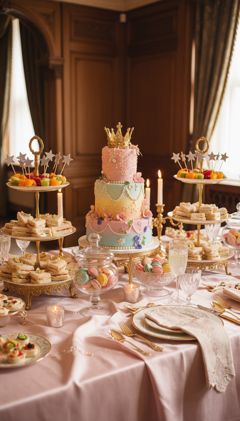 The Royal Feast & Dessert Table: A Spread Fit for Royalty