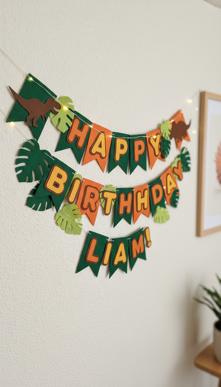 Personalized Roar-some Birthday Banner