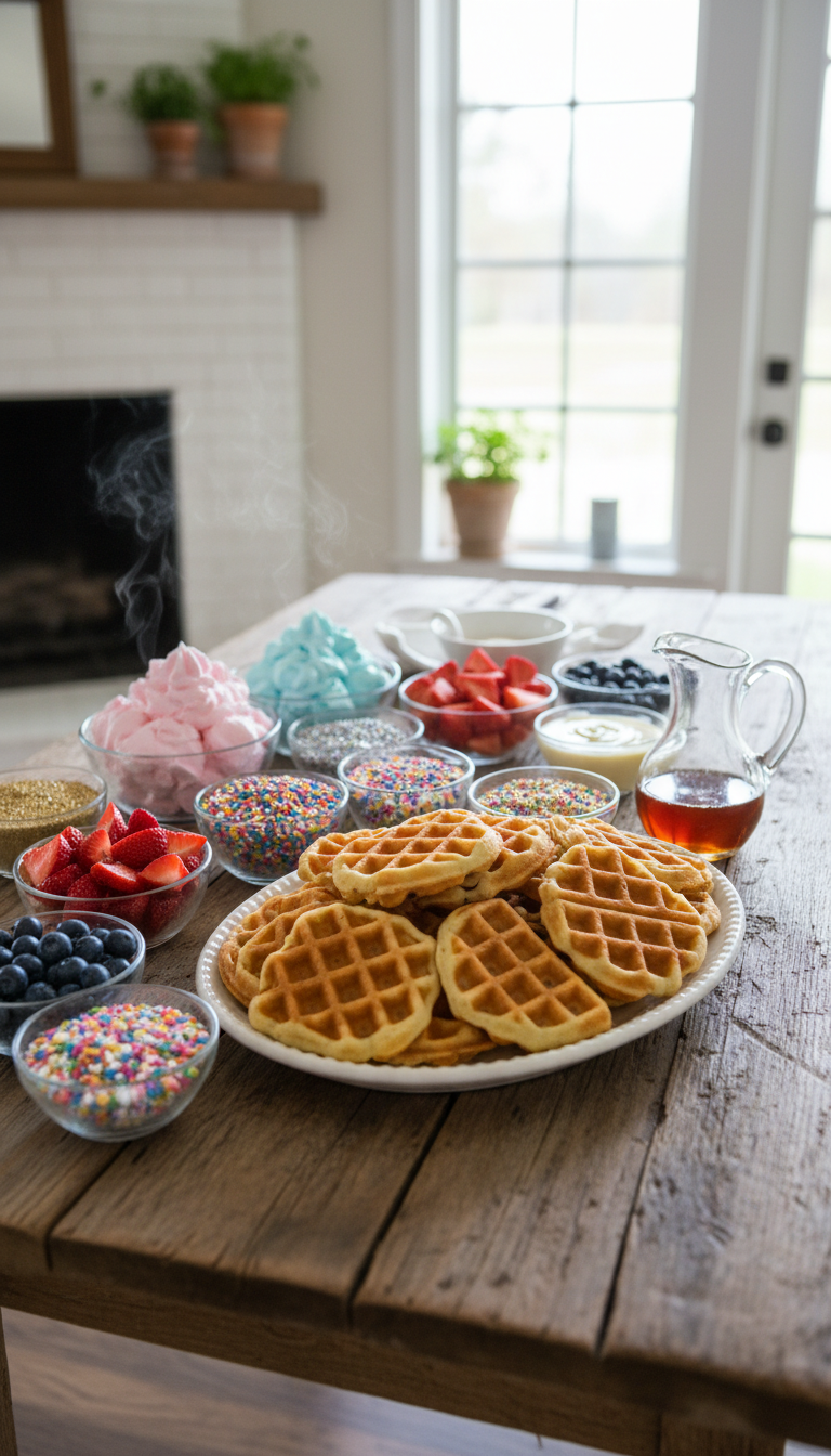 Dreamy DIY Unicorn Waffle Bar