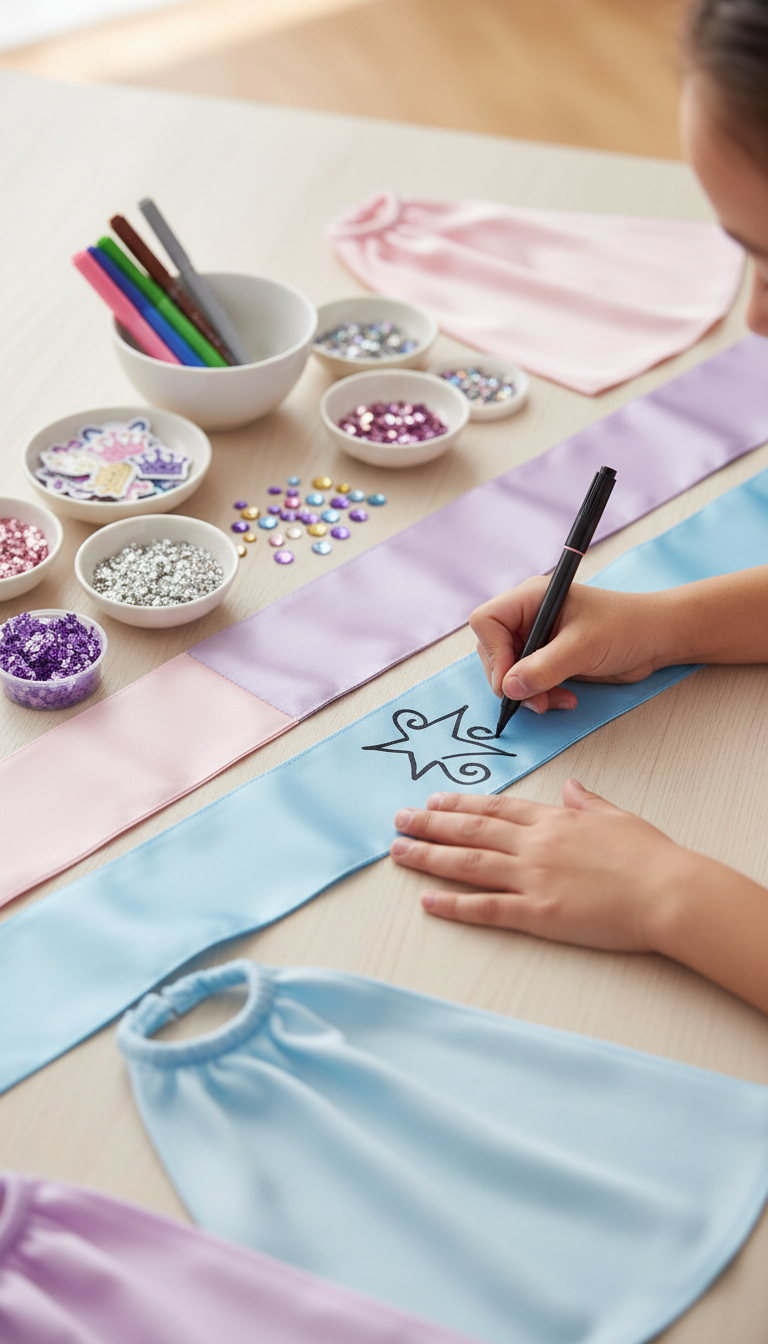 DIY Princess Sashes & Capes Decorating