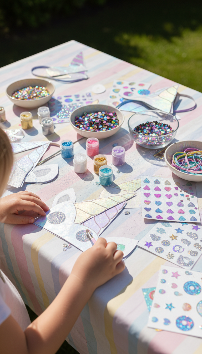 DIY Unicorn Horn Craft Station