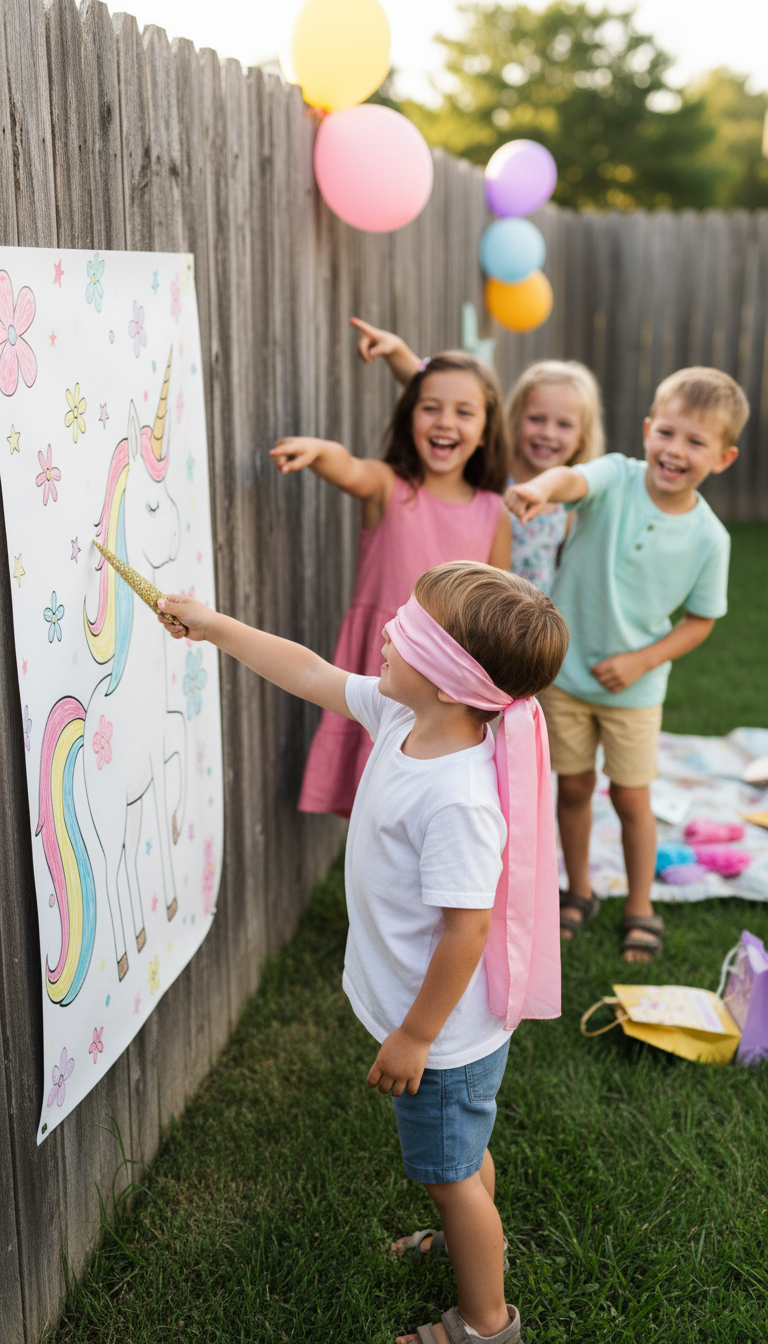 Pin the Horn on the Unicorn Game