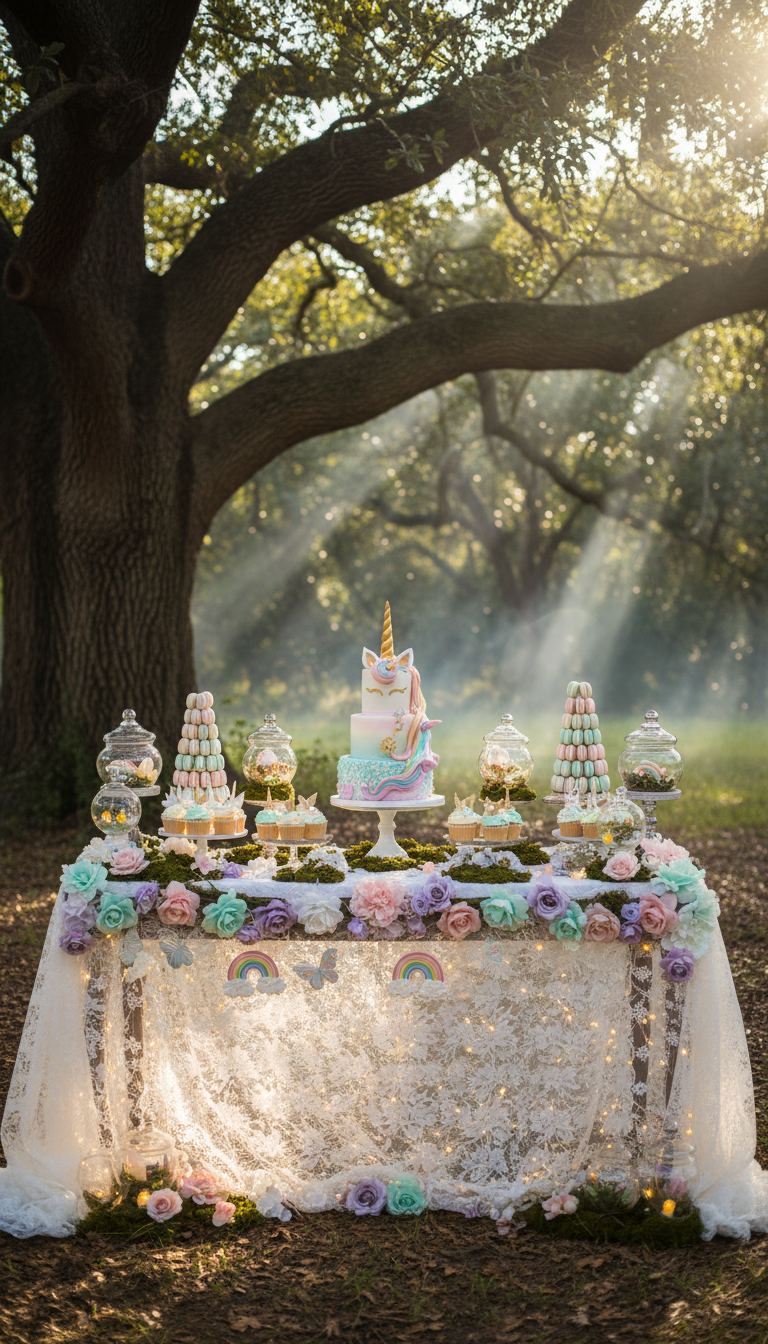 Enchanted Forest Dessert Table