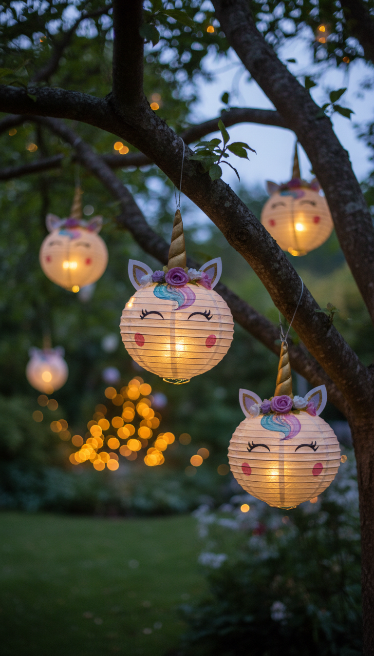 Fairy Light Unicorn Lanterns