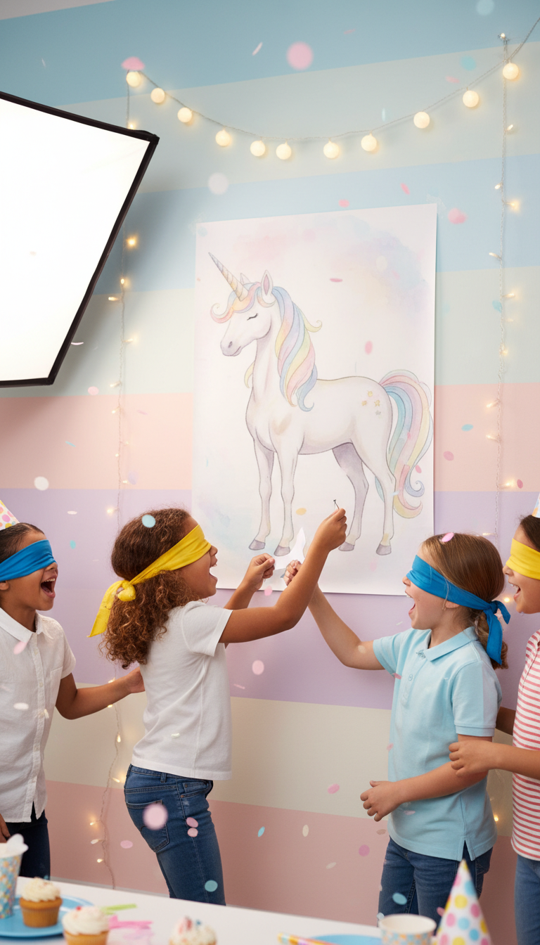 Pin the Horn on the Unicorn Game