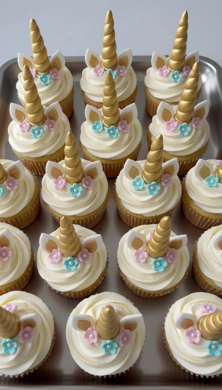 Easy DIY Unicorn Horn Cupcake Toppers