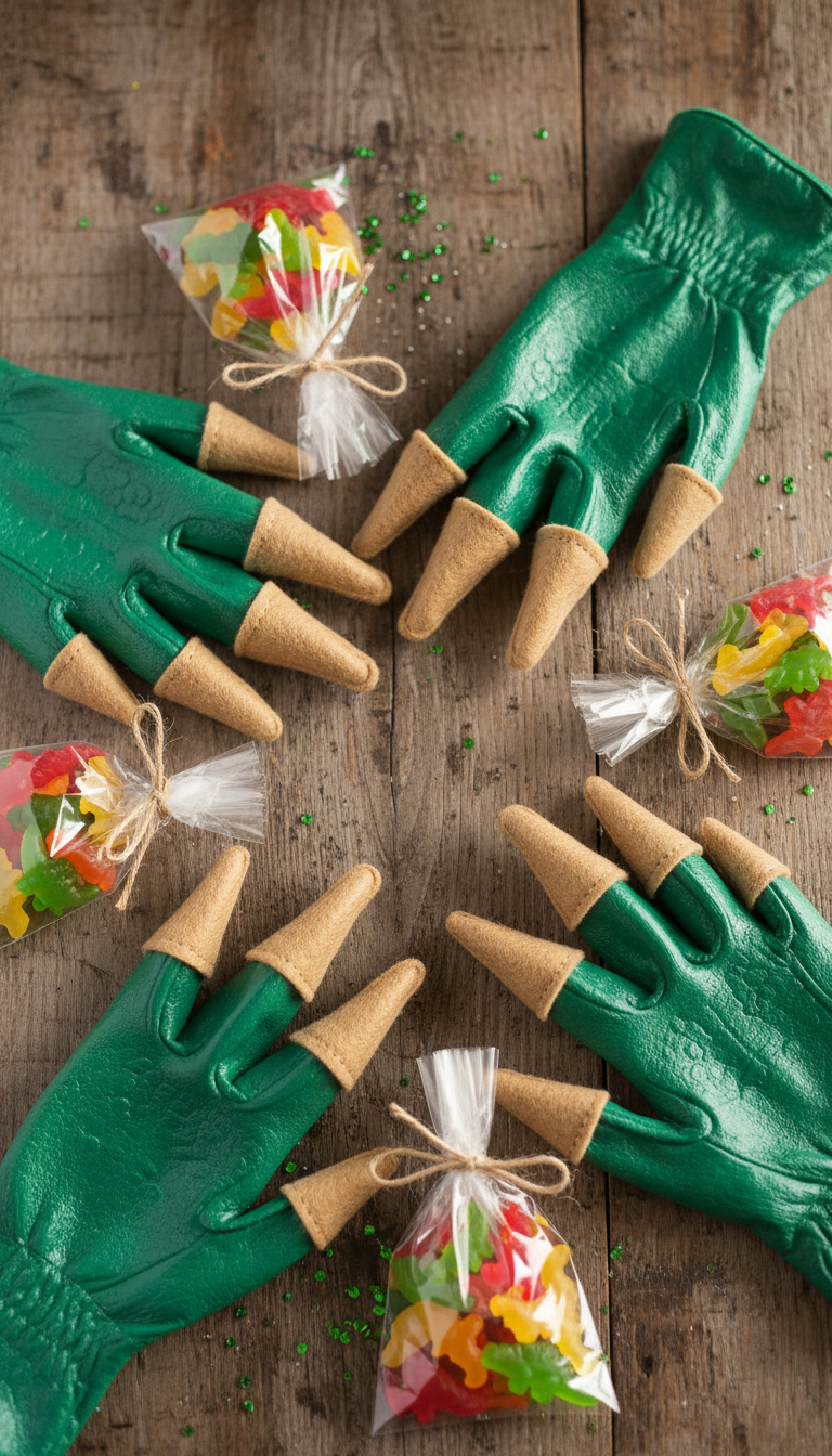DIY Dino Claw Party Favors