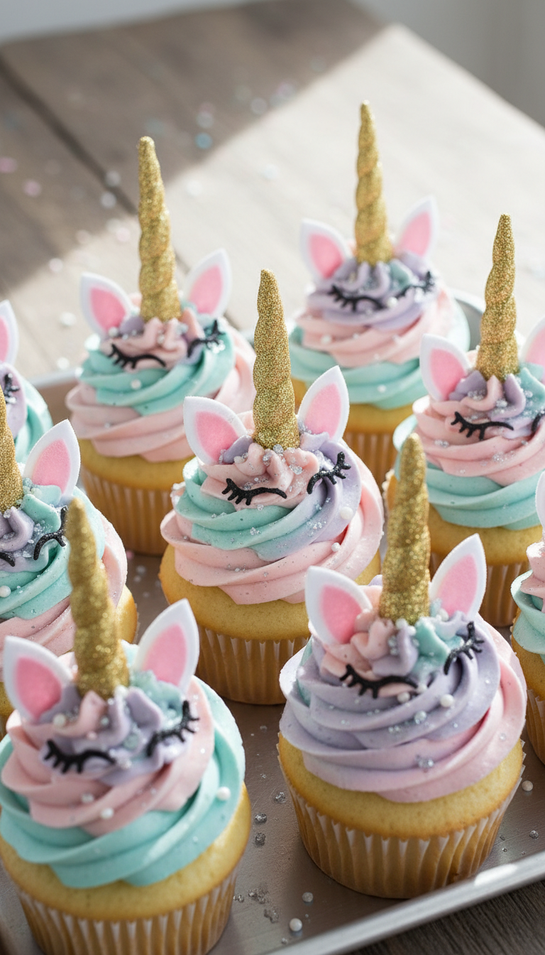 Sparkle & Shine with DIY Unicorn Cupcake Toppers