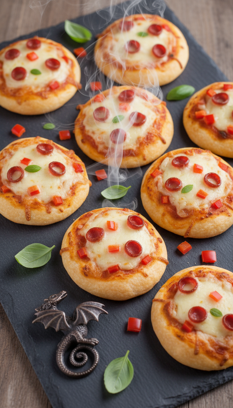 Dragon's Breath Mini Pizzas: Savory Adventure