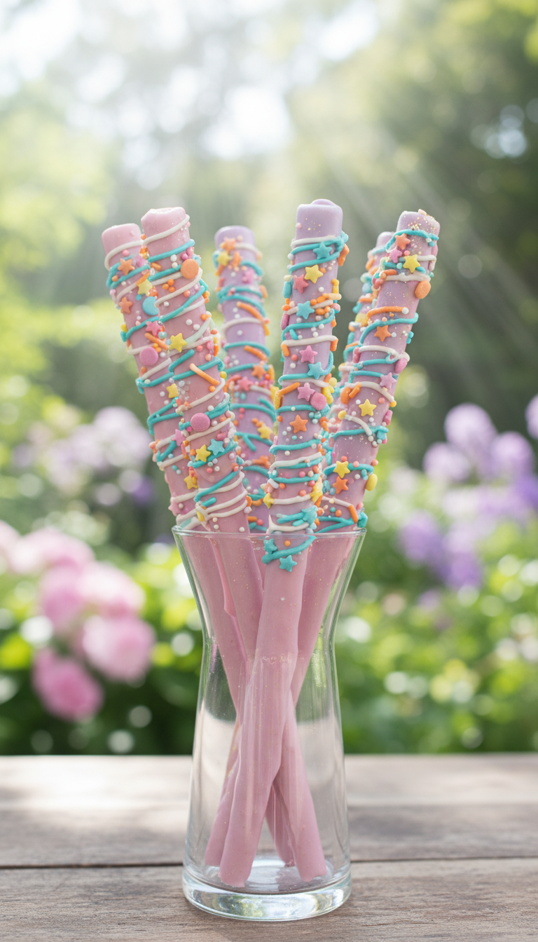 Rapunzel's Tower Pretzel Rods: Sweet & Salty