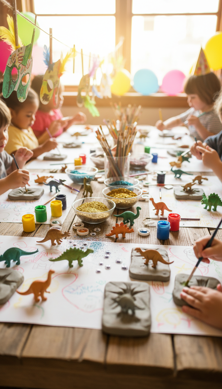 Crafting Carnivores: Hands-On Dino Art Station