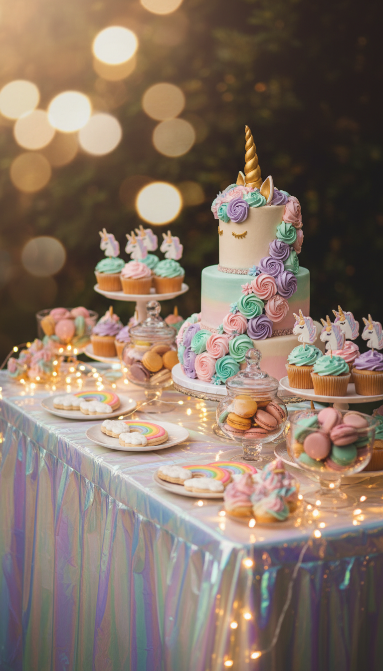 Enchanted Unicorn Dessert Table