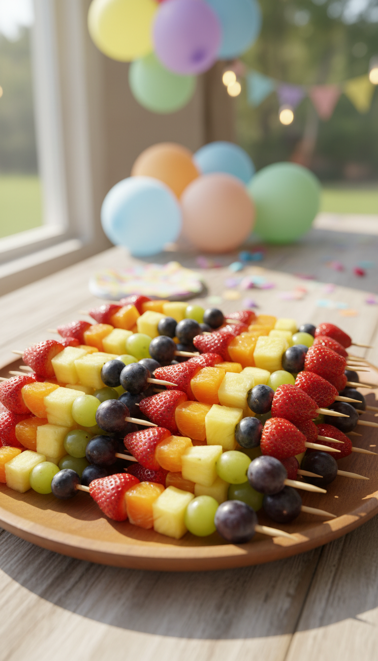 Rainbow Fruit Skewers