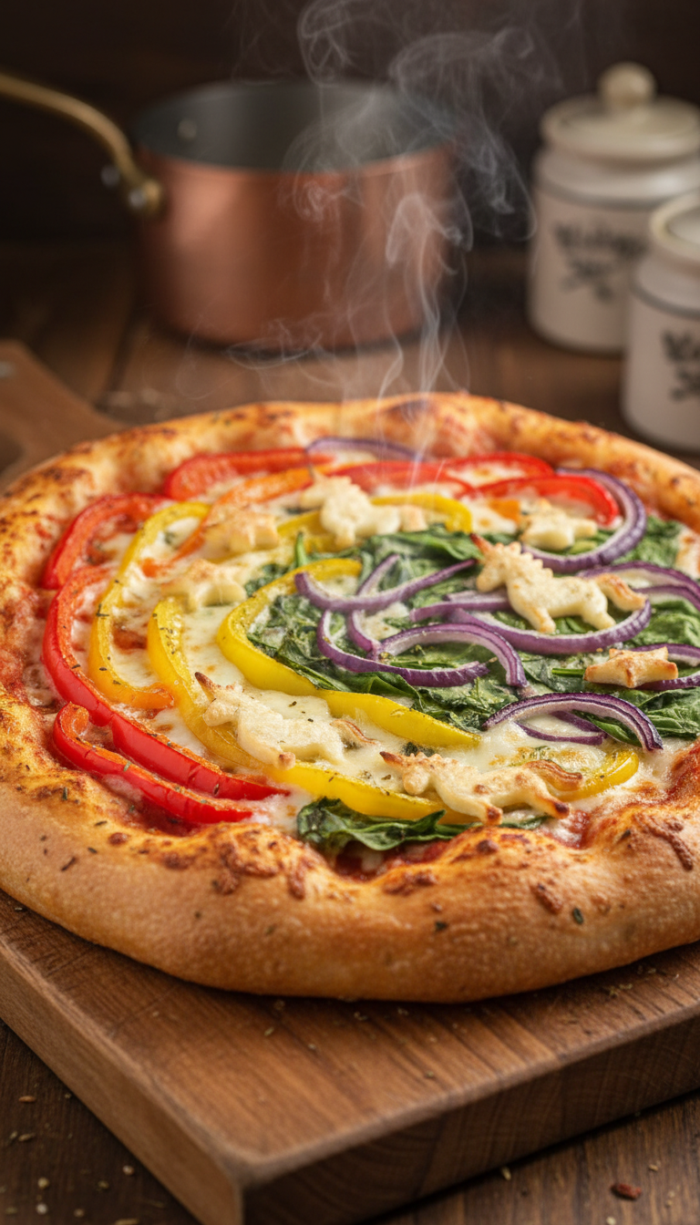 Rainbow Unicorn Pizza