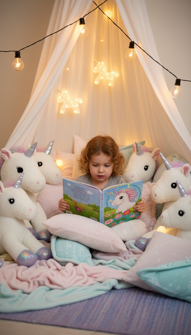 Unicorn-Themed Story Time Corner