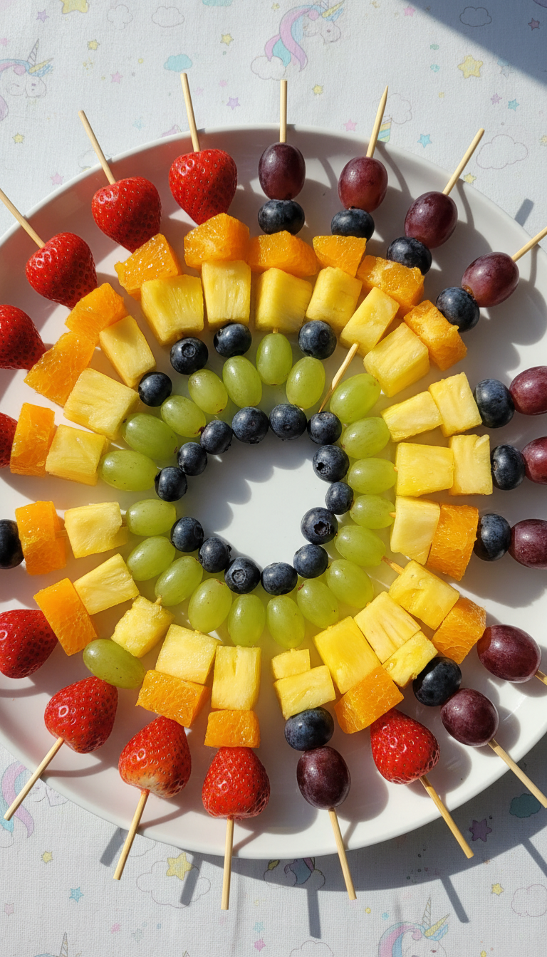 Rainbow Fruit Skewers