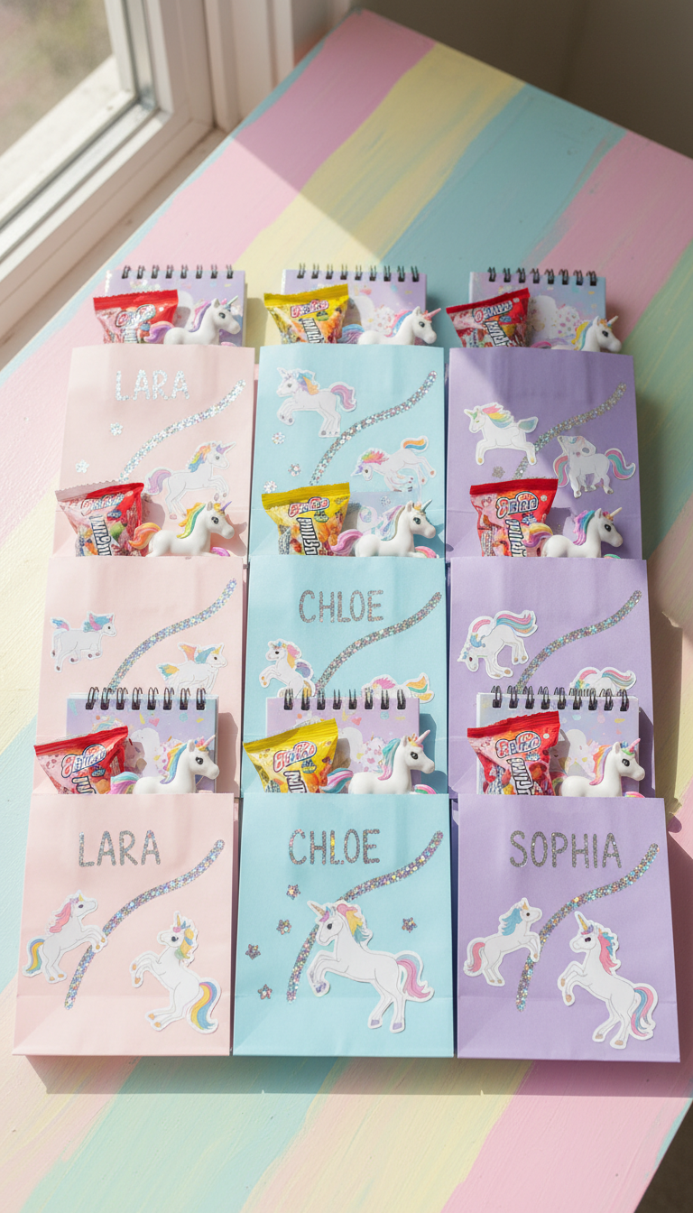Personalized Unicorn Treat Bags